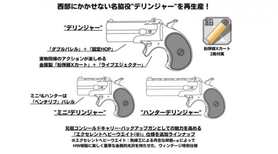 マルシン ハンターデリンジャー Xカートリッジ・ガスガン 