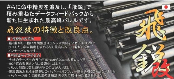 SPARK 高精度6.05mm 電動ガン用インナーバレル｢飛鋭改｣ [ミリタリー